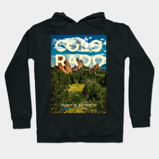 Colorado Travel Poster Hoodie